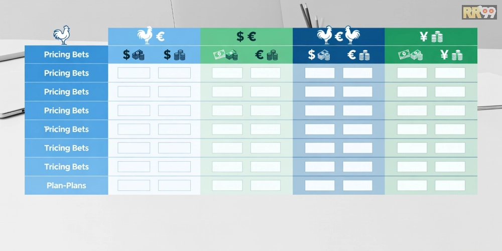 Bảng giá dịch vụ đá gà chọi RR99 cập nhật năm 2025 với các gói ưu đãi