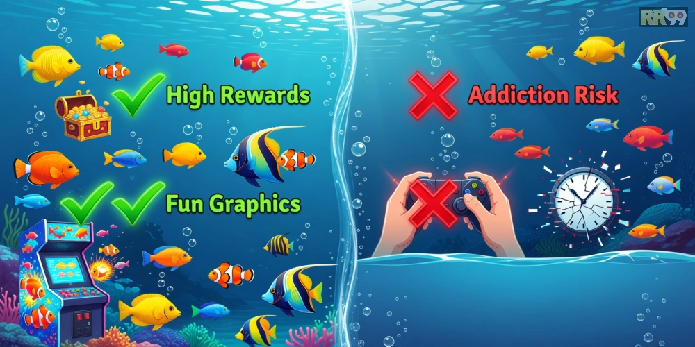 Hình ảnh so sánh ưu nhược điểm của game bắn cá rr99